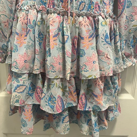 Skies are Blue Blue/Pink Paisley Print Dress - Small - NWT - Picture 8 of 13